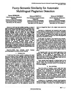 Fuzzy-Semantic Similarity for Automatic Multilingual Plagiarism