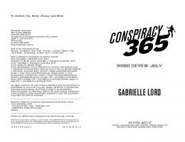 GABRIELLE LORD - Conspiracy 365