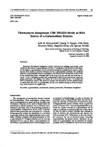 Galactosidase Enzyme - Semantic Scholar