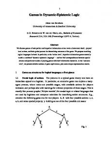 Games in Dynamic-Epistemic Logic