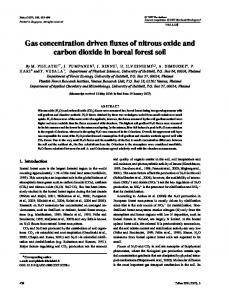 Gas concentration driven fluxes of nitrous oxide ... - Wiley Online Library