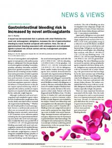 Gastrointestinal bleeding: Gastrointestinal bleeding risk is ... - Nature