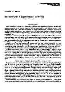 Gate Delay Jitter in Superconductor Electronics