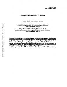 Gauge Theories from D Branes