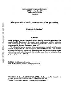 Gauge unification in noncommutative geometry