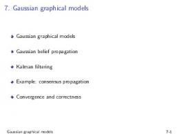 Gaussian graphical models