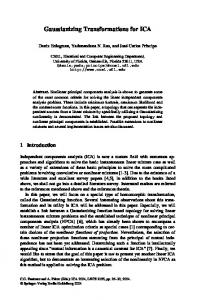 Gaussianizing Transformations for ICA