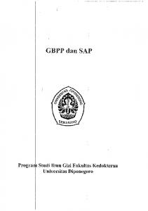 GBPP dan SAP - Universitas Diponegoro