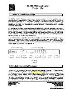 GC-100 API Specification [pdf]