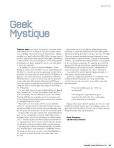 Geek Mystique - CrossTalk Magazine - The Journal of Defense ...