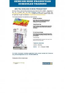 GEMCOM GEOSTATISTICS