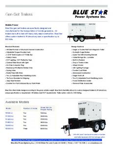 Gen-Set Trailers (pdf)