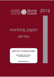 Gender and the Jordanian Labor Market