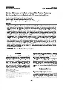 Gender Differences in the Role of Serum Uric ... - KoreaMed Synapse