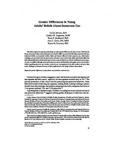 Gender Differences in Young Adults' Beliefs About ... - CiteSeerX
