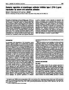 gene expression by serum and substrate adhesion - NCBI - NIH