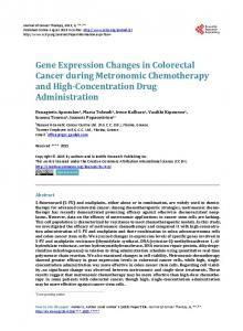 Gene Expression Changes in Colorectal Cancer