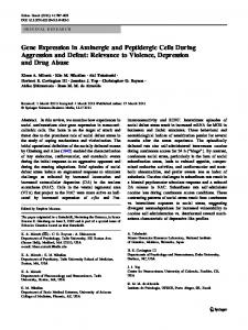 Gene Expression in Aminergic and Peptidergic Cells ... - Springer Link