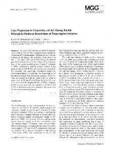 Gene expression in - Springer Link