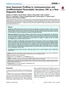 Gene Expression Profiling in Leiomyosarcomas and ... - PLOS