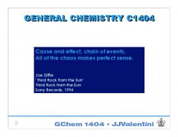 GENERAL CHEMISTRY C1404