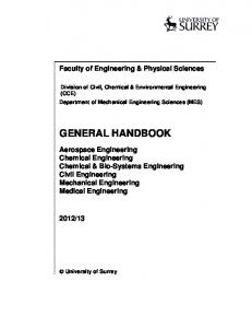 GENERAL HANDBOOK - University of Surrey