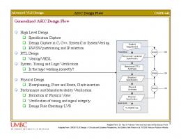 Generalized ASIC Design Flow