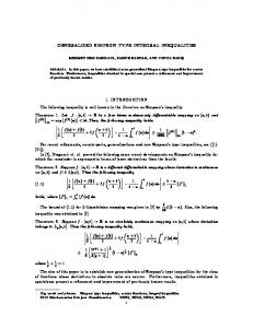 GENERALIZED SIMPSON TYPE INTEGRAL