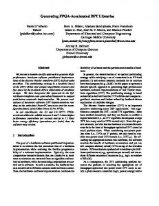 Generating FPGA-Accelerated DFT Libraries