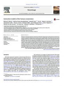 Generative models of the human connectome - Serval