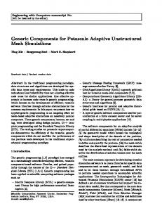 Generic Components for Petascale Adaptive ... - Semantic Scholar