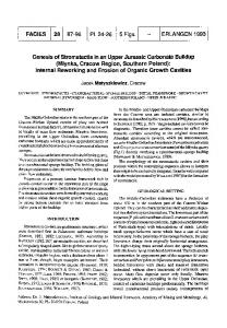 Genesis of stromatactis in an upper jurassic carbonate ... - Springer Link