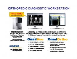 Genesis Orthopedic Workstation - Genesis Digital Imaging