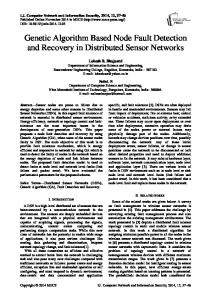 Genetic Algorithm Based Node Fault Detection and Recovery in ...