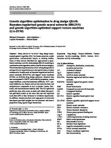 Genetic algorithm optimization in drug design QSAR: Bayesian ...