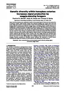 Genetic diversity within honeybee colonies ... - Biological Sciences