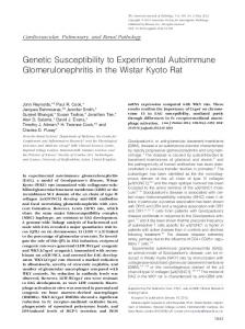 Genetic Susceptibility to Experimental Autoimmune ...