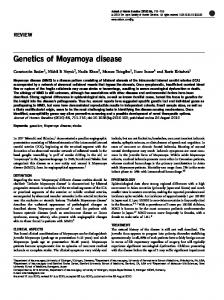 Genetics of Moyamoya disease - Nature