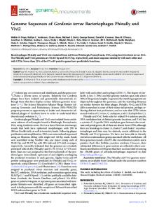 Genome Sequences of Gordonia terrae ... - Semantic Scholar