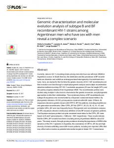 Genomic characterization and molecular evolution