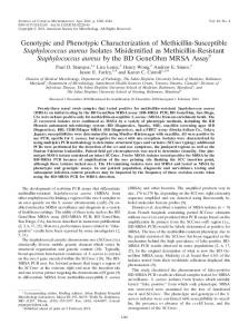 Genotypic and Phenotypic Characterization of Methicillin-Susceptible ...