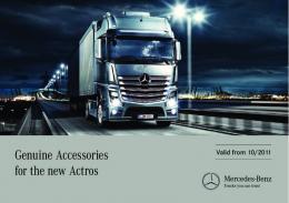 Genuine Accessories for the new Actros