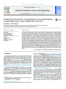 Geochemical characteristics and significances of rearranged ... - NSFC