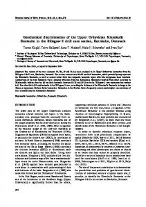 Geochemical discrimination of the Upper Ordovician Kinnekulle ...