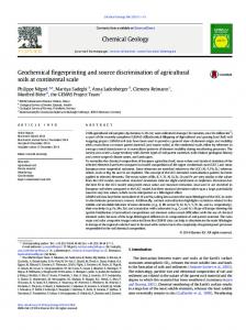 Geochemical fingerprinting and source discrimination ...