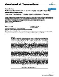 Geochemical Transactions - BioMedSearch