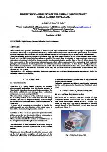 geometric calibration of the digital large format aerial camera ultracamd