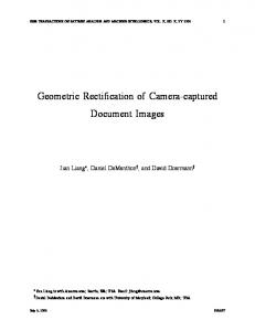 Geometric Rectification of Camera-captured Document Images