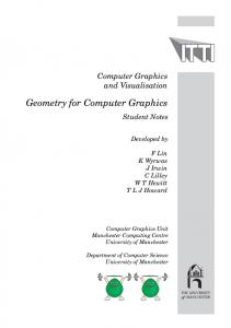 Geometry for Computer Graphics