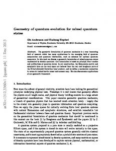 Geometry of quantum evolution for mixed quantum states